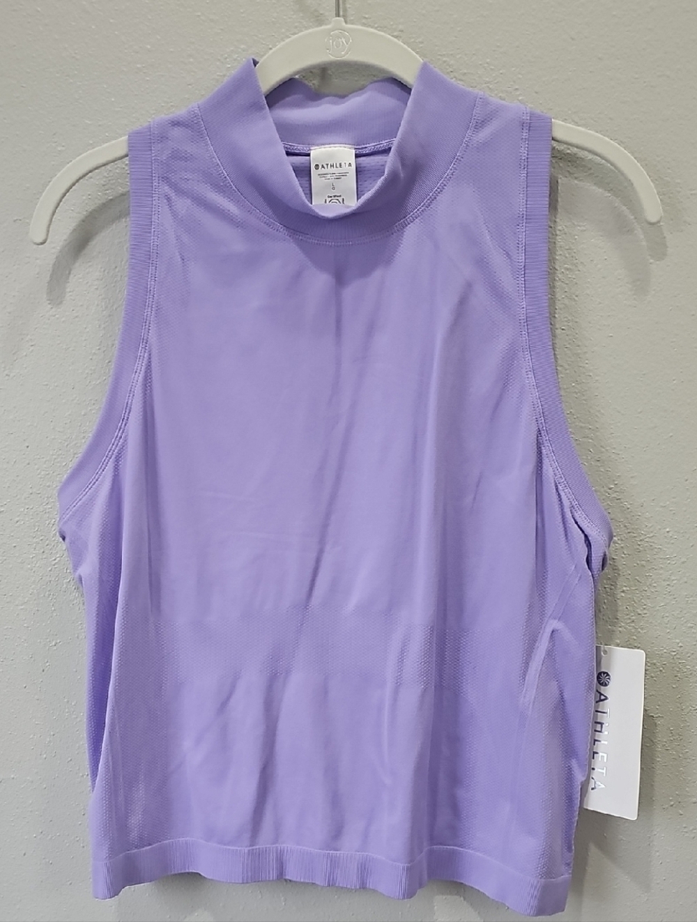 Athleta Lilac Mock Neck Racerback Tank Top